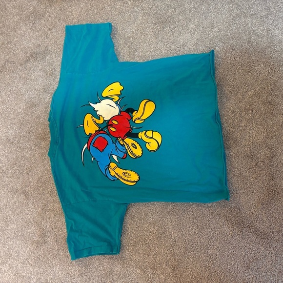 Disney Blue Short Sleeve Tee with Characters - Picture 4 of 4